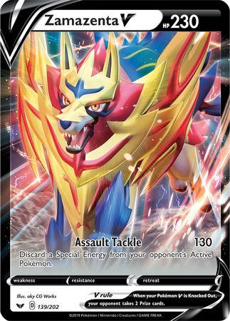 Zamazenta V (139/202) (Jumbo Card) [Sword & Shield: Base Set] | Devastation Store