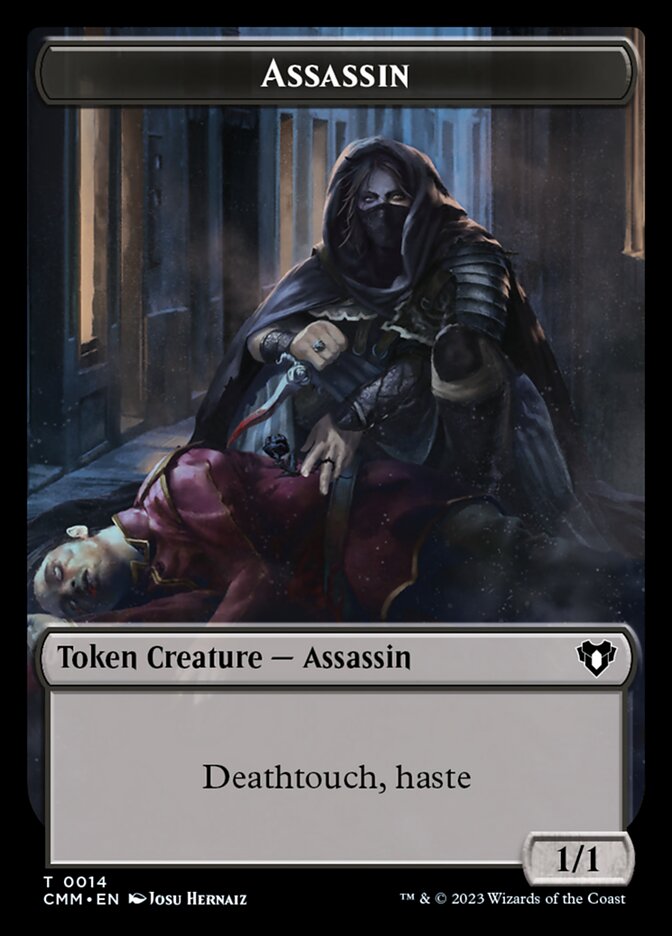 Treasure // Assassin Double-Sided Token [Commander Masters Tokens] | Devastation Store