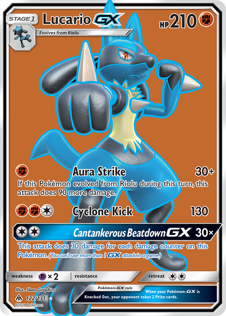 Lucario GX (122/131) [Sun & Moon: Forbidden Light] | Devastation Store