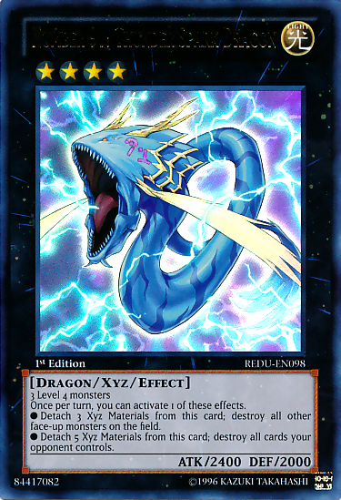 Number 91: Thunder Spark Dragon [REDU-EN098] Ultra Rare | Devastation Store
