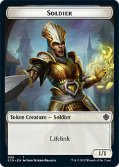 Elf Warrior // Soldier Double-Sided Token [Starter Commander Decks] | Devastation Store