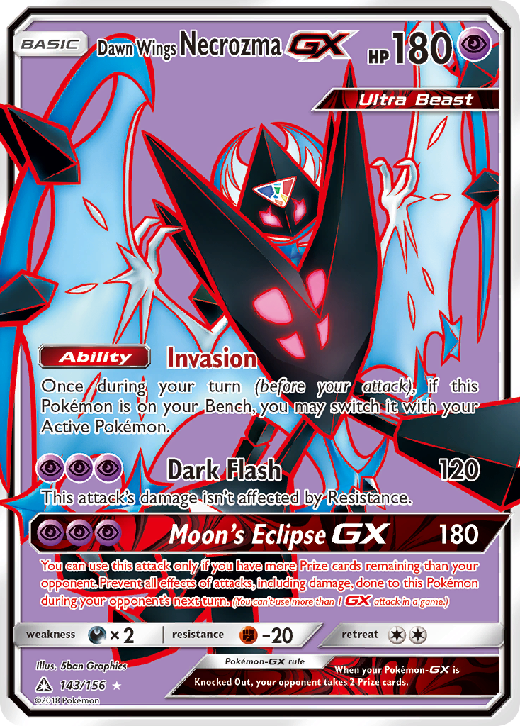 Dawn Wings Necrozma GX (143/156) [Sun & Moon: Ultra Prism] | Devastation Store