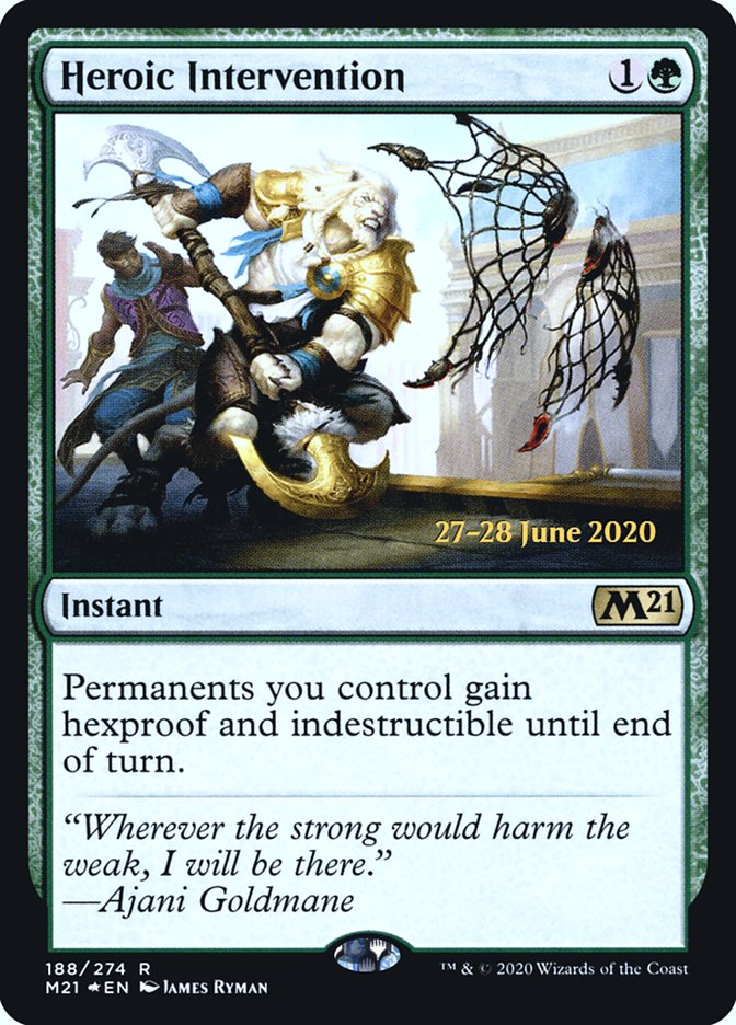 Heroic Intervention  [Core Set 2021 Prerelease Promos] | Devastation Store