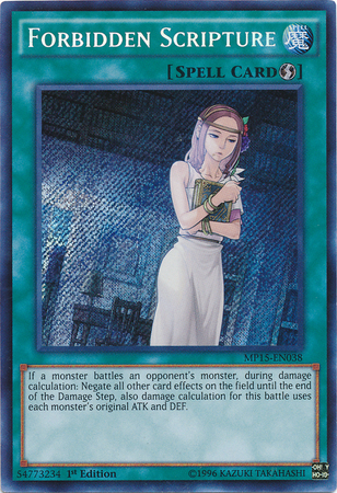 Forbidden Scripture [MP15-EN038] Secret Rare | Devastation Store