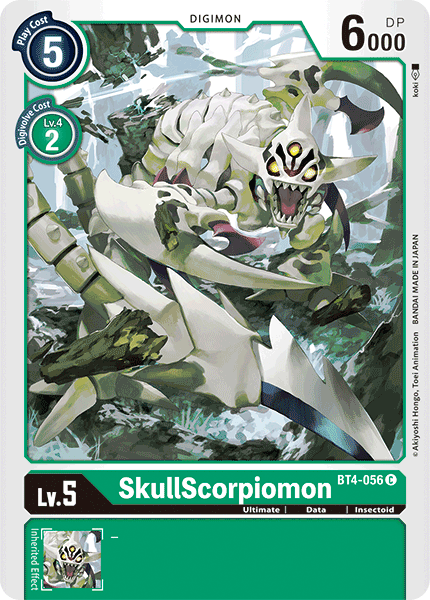 SkullScorpiomon [BT4-056] [Great Legend] | Devastation Store