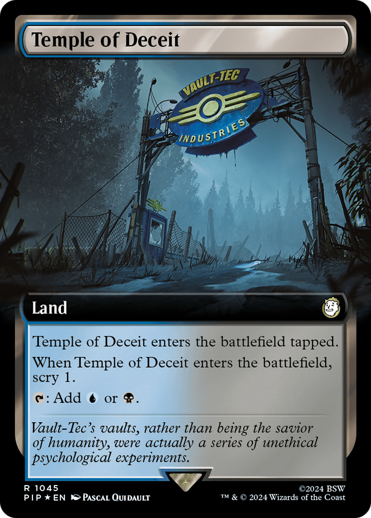 Temple of Deceit (Extended Art) (Surge Foil) [Fallout] | Devastation Store