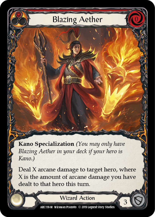 Blazing Aether [ARC118-M] 1st Edition Normal - Devastation Store | Devastation Store