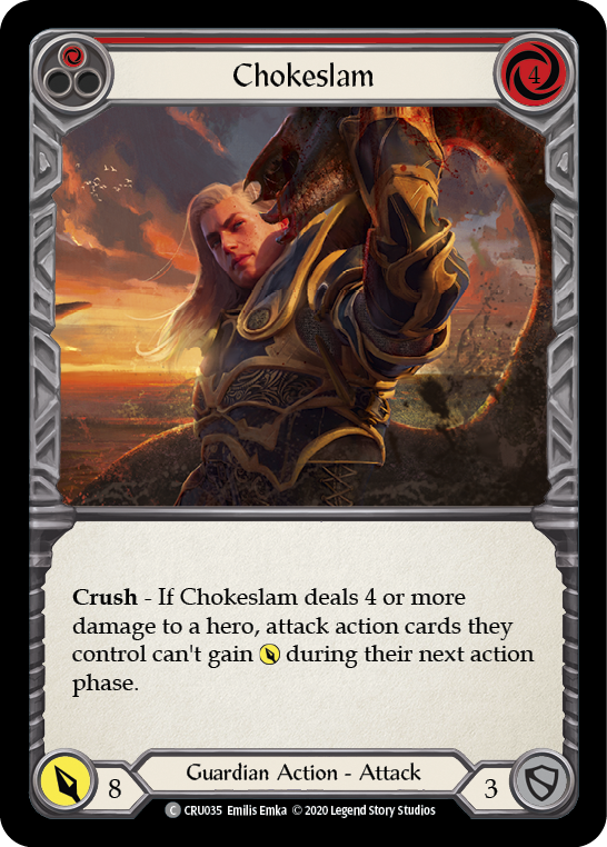 Chokeslam (Red) [CRU035] 1st Edition Normal - Devastation Store | Devastation Store