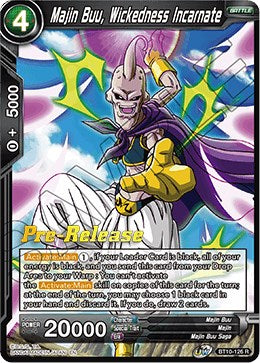 Majin Buu, Wickedness Incarnate (BT10-126) [Rise of the Unison Warrior Prerelease Promos] | Devastation Store