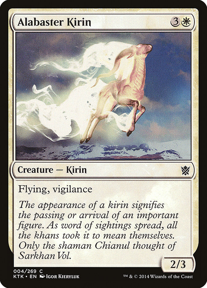 Alabaster Kirin [Khans of Tarkir] | Devastation Store