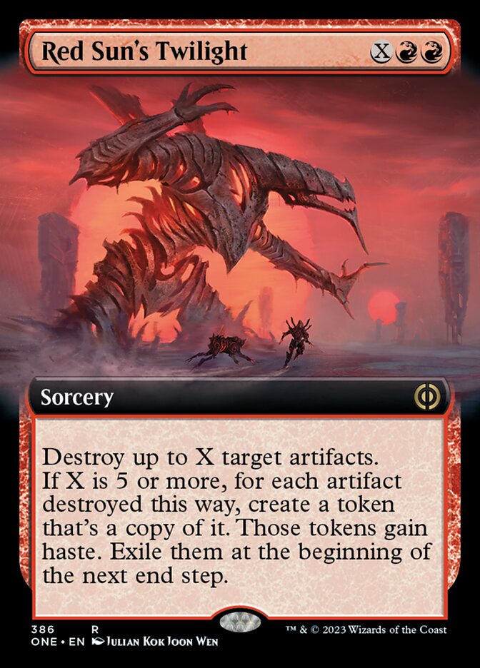 Red Sun's Twilight (Extended Art) [Phyrexia: All Will Be One] | Devastation Store