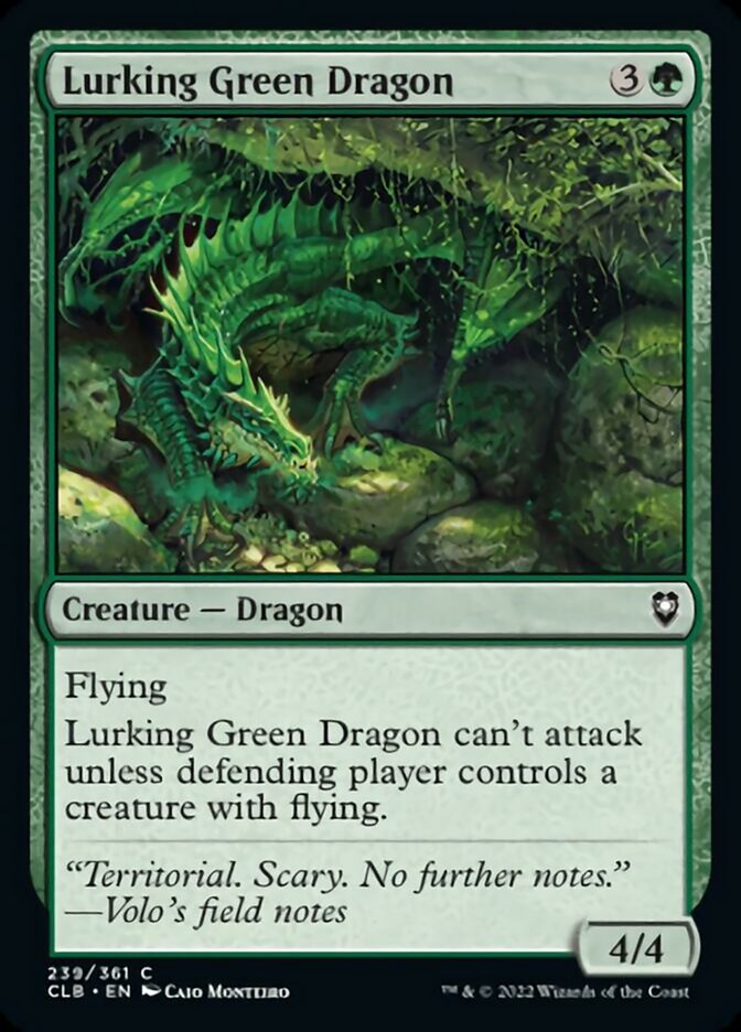 Lurking Green Dragon [Commander Legends: Battle for Baldur's Gate] | Devastation Store