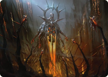 Solphim, Mayhem Dominus Art Card [Phyrexia: All Will Be One Art Series] | Devastation Store