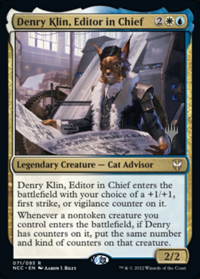 Denry Klin, Editor in Chief (Promo Pack) [Streets of New Capenna Commander Promos] | Devastation Store