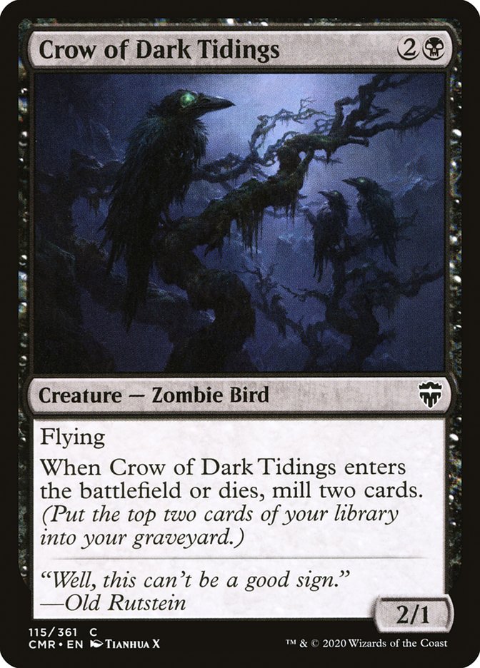 Crow of Dark Tidings [Commander Legends] | Devastation Store