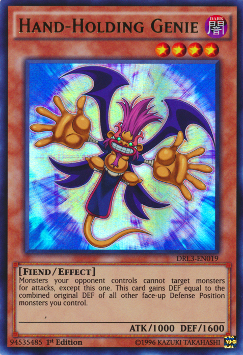 Hand-Holding Genie [DRL3-EN019] Ultra Rare | Devastation Store