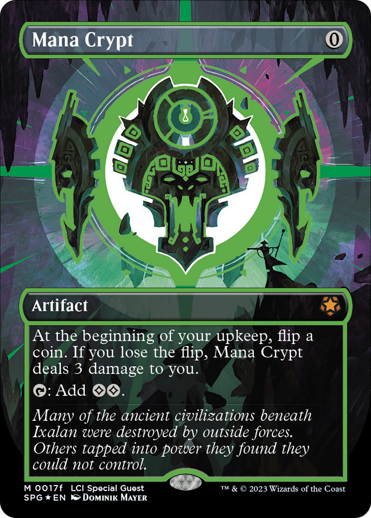 Mana Crypt (0017f) (Borderless) [The Lost Caverns of Ixalan Special Guests] | Devastation Store