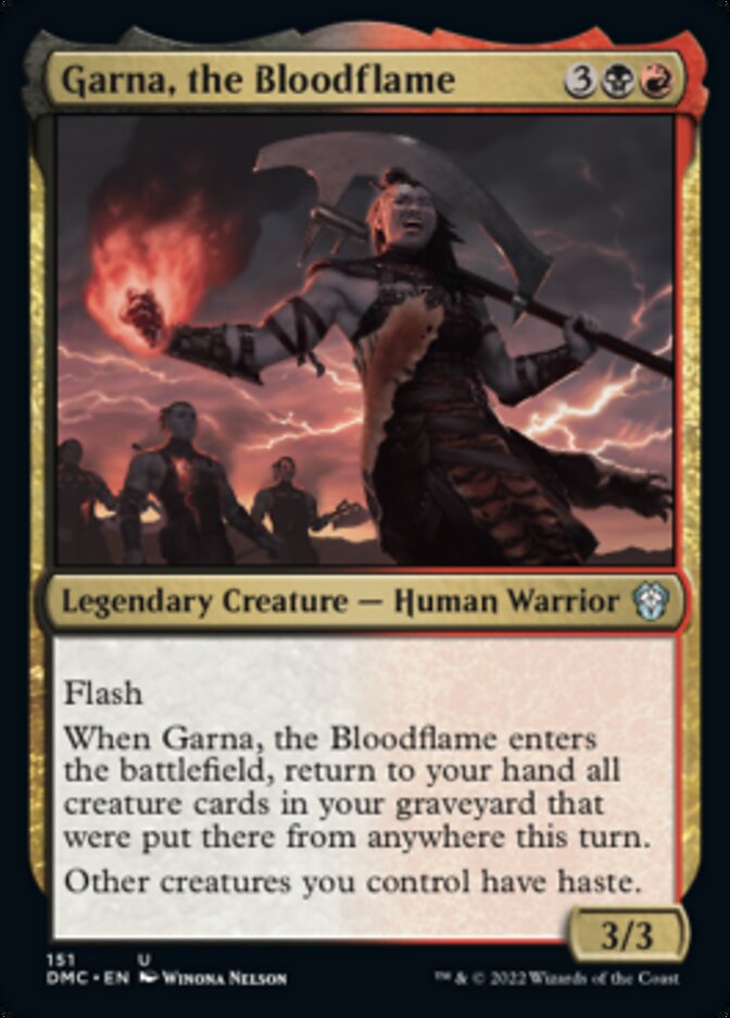 Garna, the Bloodflame [Dominaria United Commander] | Devastation Store