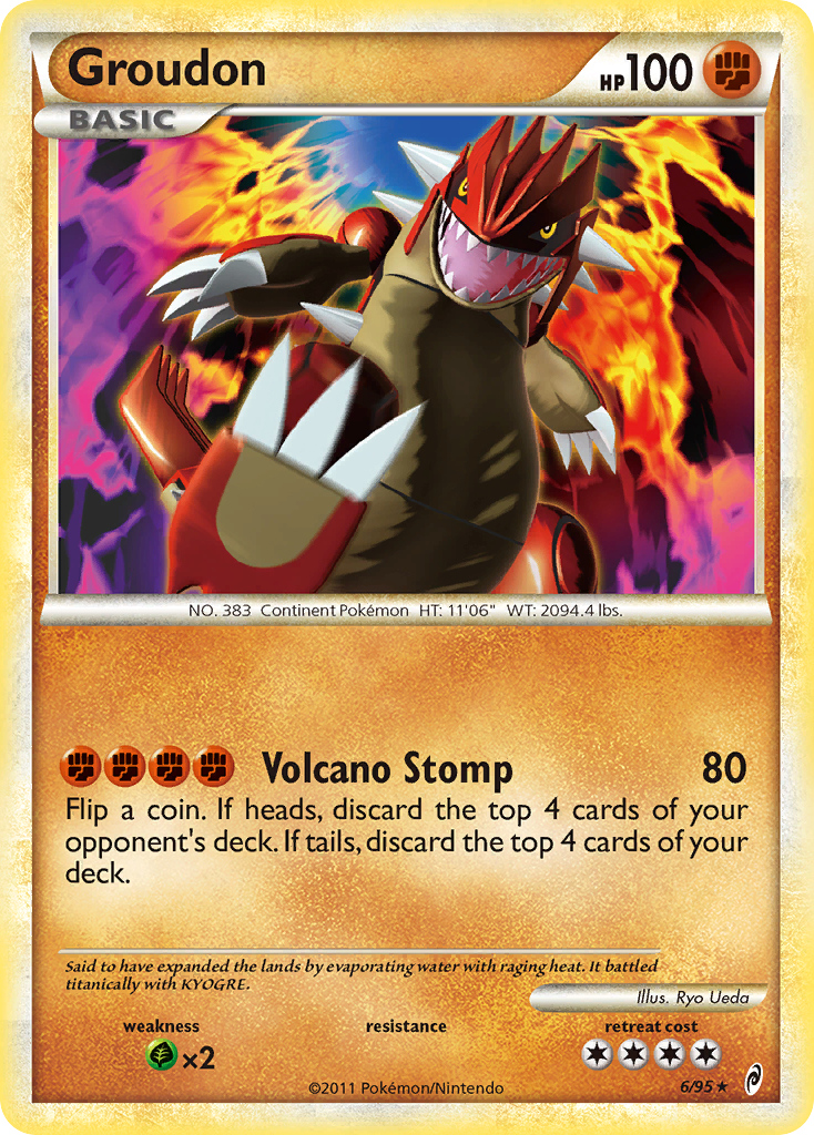 Groudon (6/95) [HeartGold & SoulSilver: Call of Legends] | Devastation Store