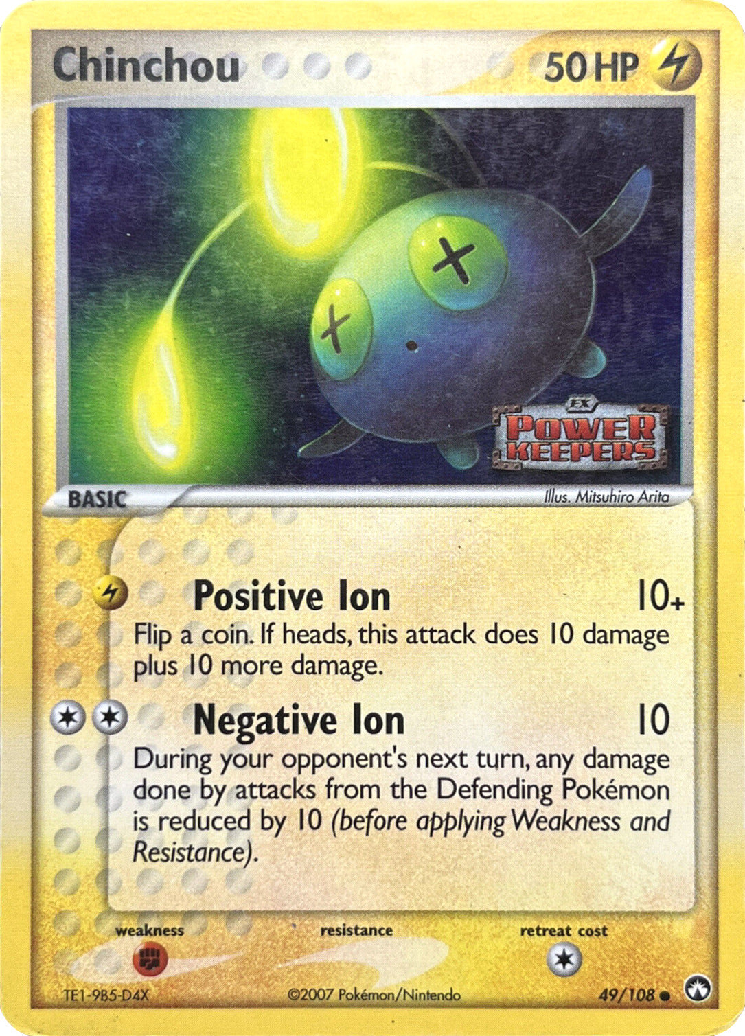 Chinchou (49/108) (Stamped) [EX: Power Keepers] | Devastation Store