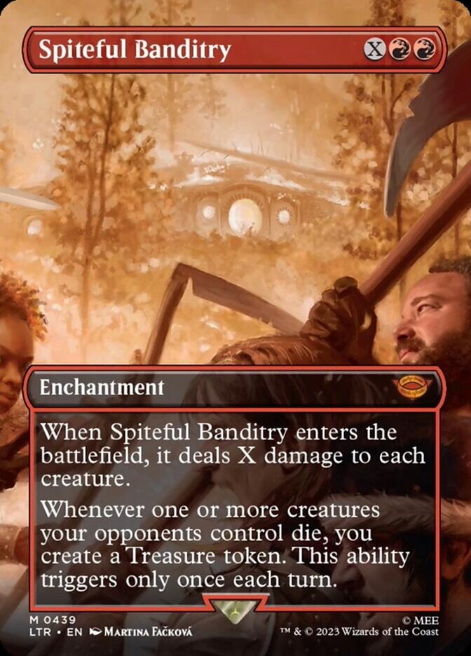 Spiteful Banditry (Borderless Alternate Art) [The Lord of the Rings: Tales of Middle-Earth] | Devastation Store