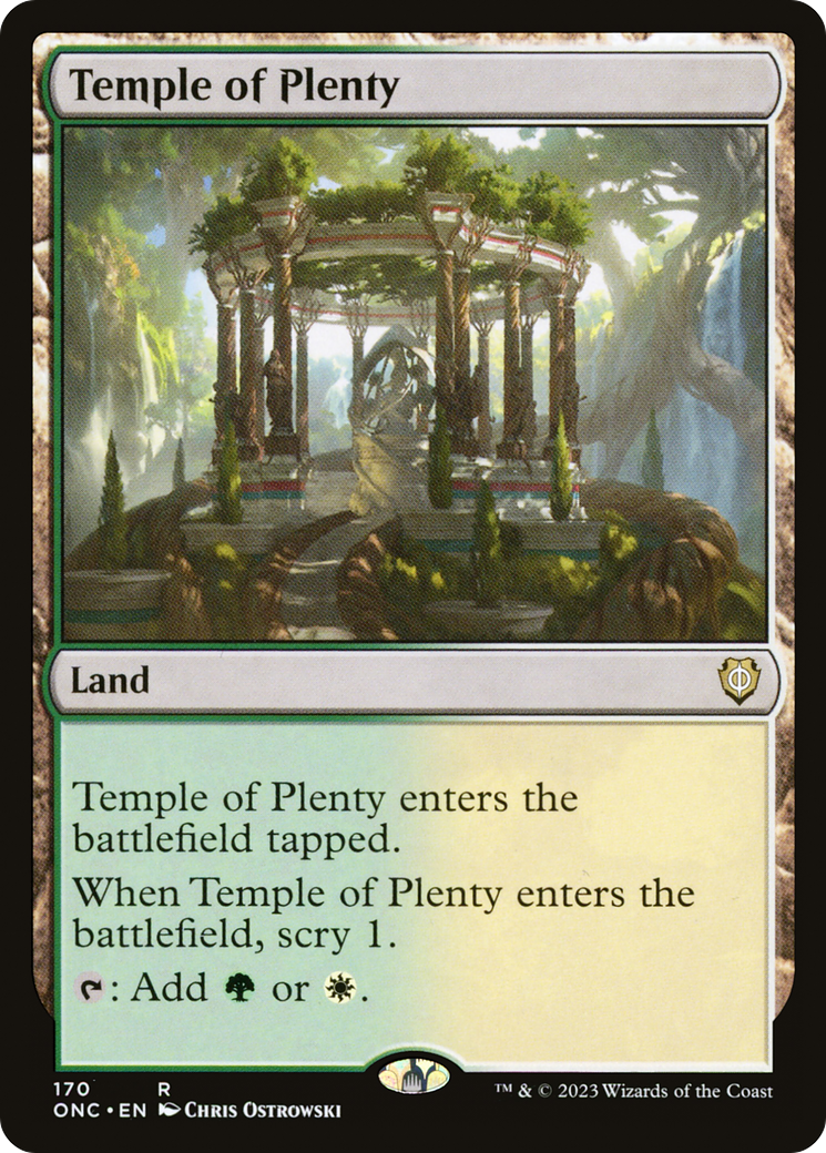 Temple of Plenty [Phyrexia: All Will Be One Commander] | Devastation Store