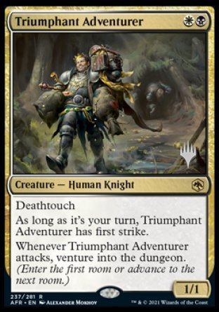 Triumphant Adventurer (Promo Pack) [Dungeons & Dragons: Adventures in the Forgotten Realms Promos] | Devastation Store