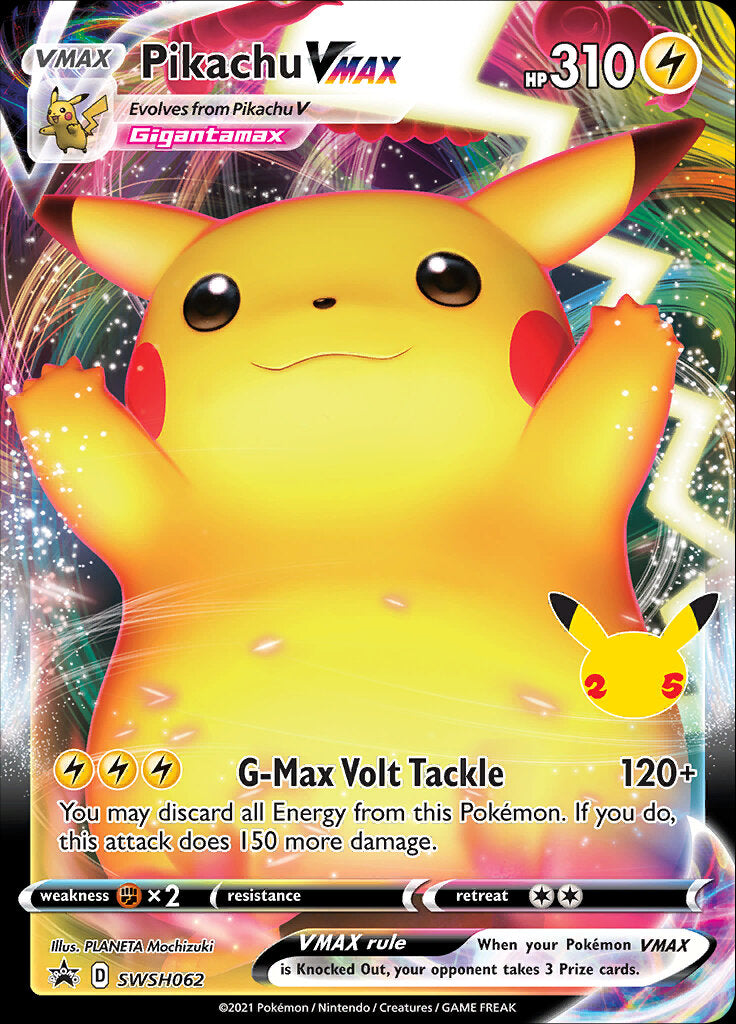 Pikachu VMAX (SWSH062) (Celebrations) [Sword & Shield: Black Star Promos] | Devastation Store