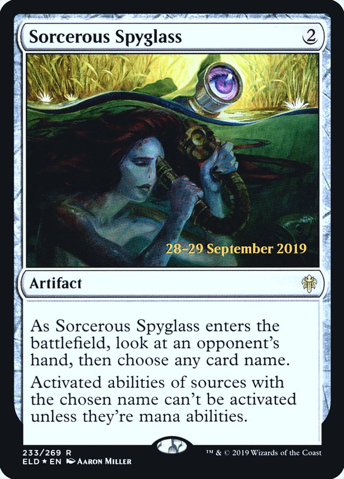 Sorcerous Spyglass  [Throne of Eldraine Prerelease Promos] | Devastation Store