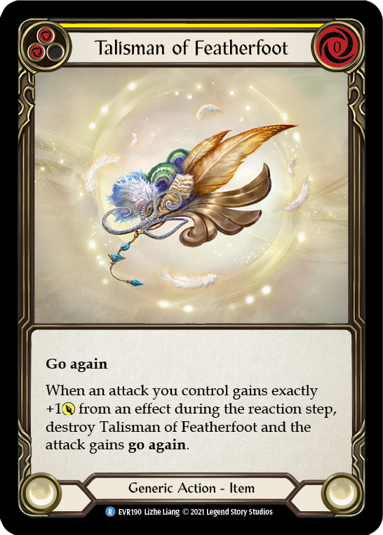 Talisman of Featherfoot [EVR190] (Everfest)  1st Edition Cold Foil | Devastation Store