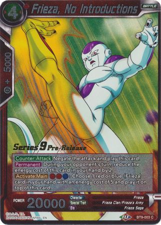 Frieza, No Introductions [BT9-003] | Devastation Store