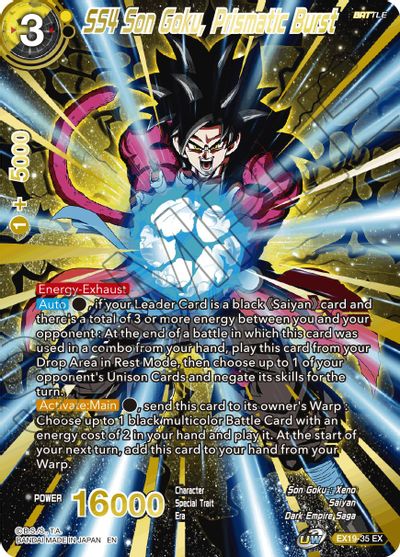 SS4 Son Goku, Prismatic Burst [EX19-35] | Devastation Store