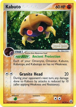 Kabuto (36/92) (Stamped) [EX: Legend Maker] | Devastation Store