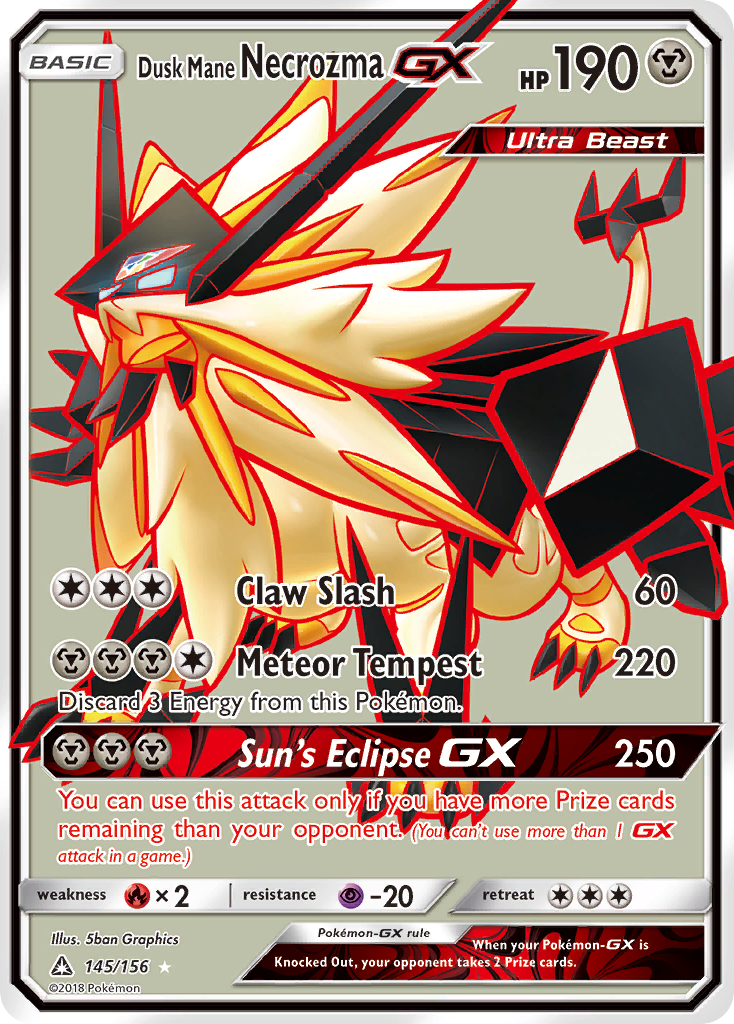 Dusk Mane Necrozma GX (145/156) [Sun & Moon: Ultra Prism] | Devastation Store