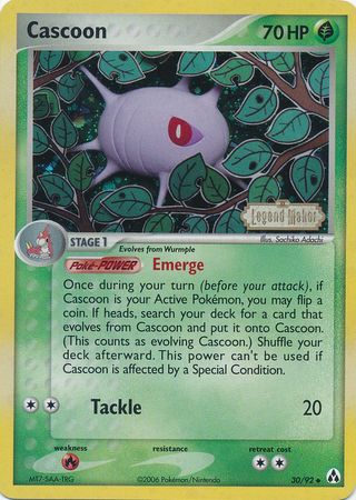 Cascoon (30/92) (Stamped) [EX: Legend Maker] | Devastation Store