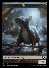 Saproling // Rat Double-Sided Token [Commander Masters Tokens] | Devastation Store