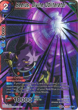 Beerus, Divine Obliterator (SPR) [BT9-107] | Devastation Store