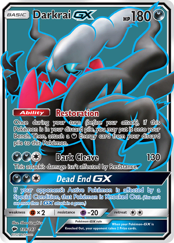 Darkrai GX (139/147) [Sun & Moon: Burning Shadows] | Devastation Store