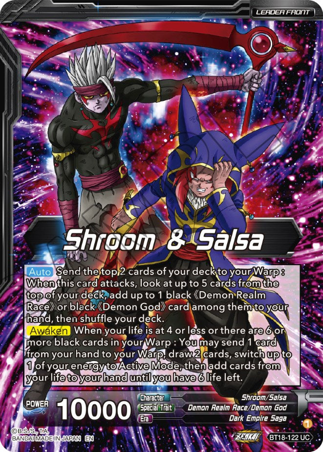 Shroom & Salsa // Demon God Shroom & Salsa, Deadly Genius (BT18-122) [Dawn of the Z-Legends] | Devastation Store