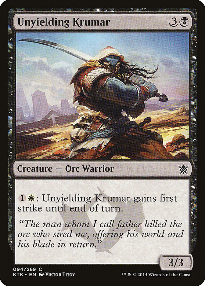 Unyielding Krumar [Khans of Tarkir] | Devastation Store