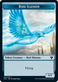 Bird Illusion // Beast (011) Double-sided Token [Commander 2020 Tokens] | Devastation Store