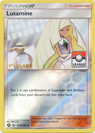 Lusamine (153a/156) (League Challenge Alt Art 1st Place) [Sun & Moon: Ultra Prism] | Devastation Store