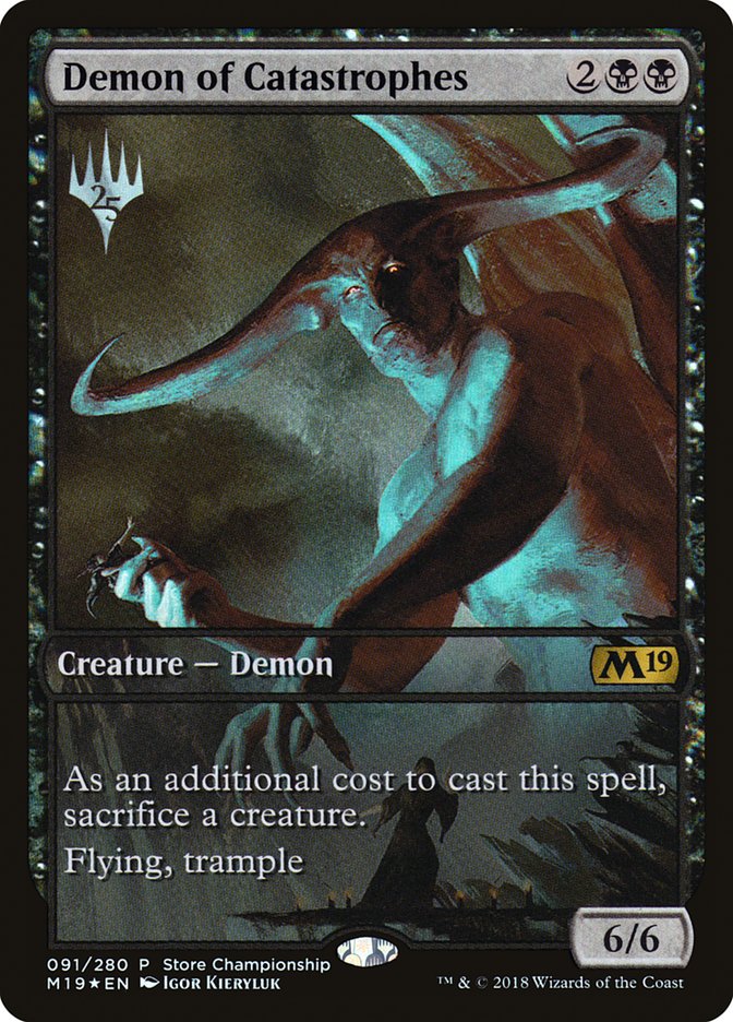 Demon of Catastrophes (Store Championship) [Core Set 2019 Promos] - Devastation Store | Devastation Store