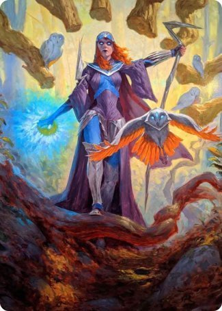 Kasmina, Enigma Sage Art Card [Strixhaven: School of Mages Art Series] | Devastation Store