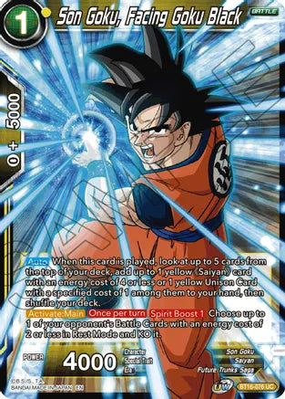 Son Goku, Facing Goku Black [BT16-076] | Devastation Store