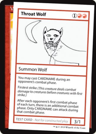 Throat Wolf (2021 Edition) [Mystery Booster Playtest Cards] | Devastation Store