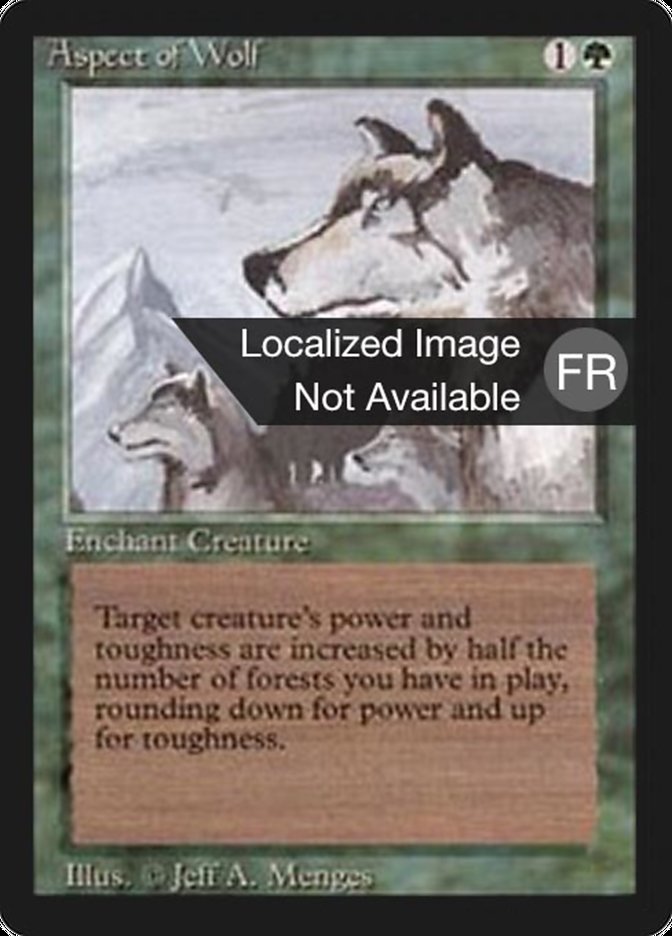 Aspect of Wolf [Foreign Black Border] | Devastation Store