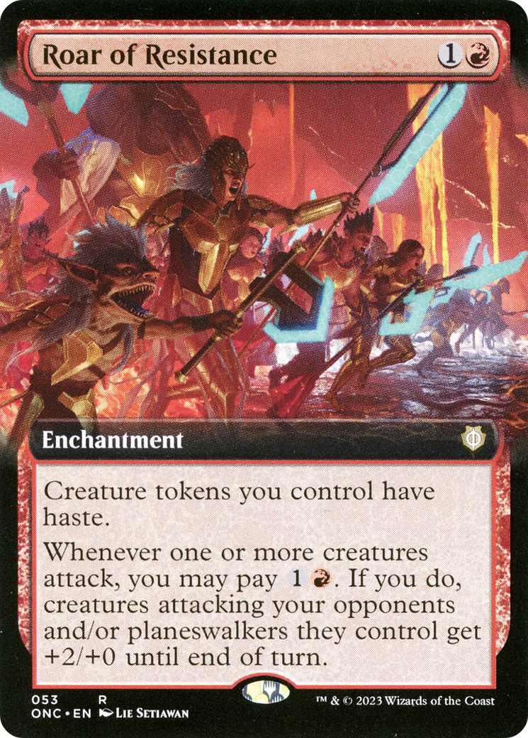 Roar of Resistance (Extended Art) [Phyrexia: All Will Be One Commander] | Devastation Store