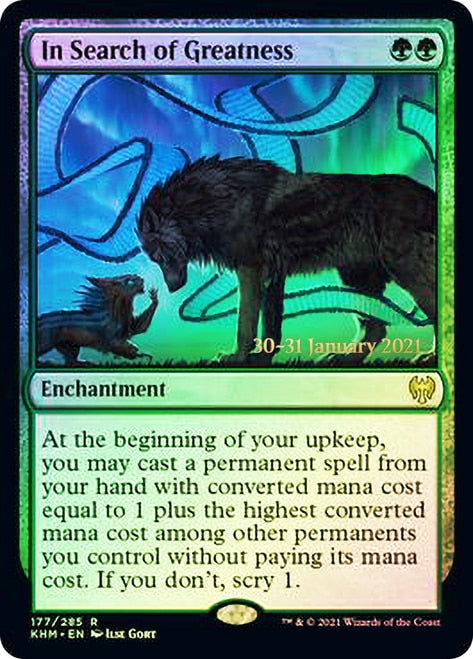 In Search of Greatness [Kaldheim Prerelease Promos] | Devastation Store