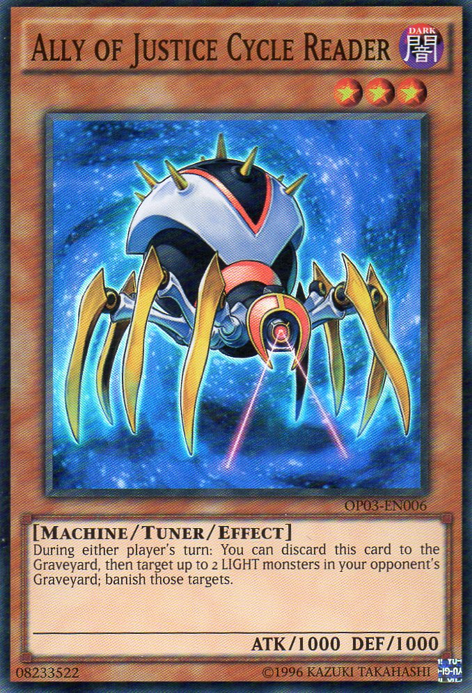 Ally of Justice Cycle Reader [OP03-EN006] Super Rare | Devastation Store